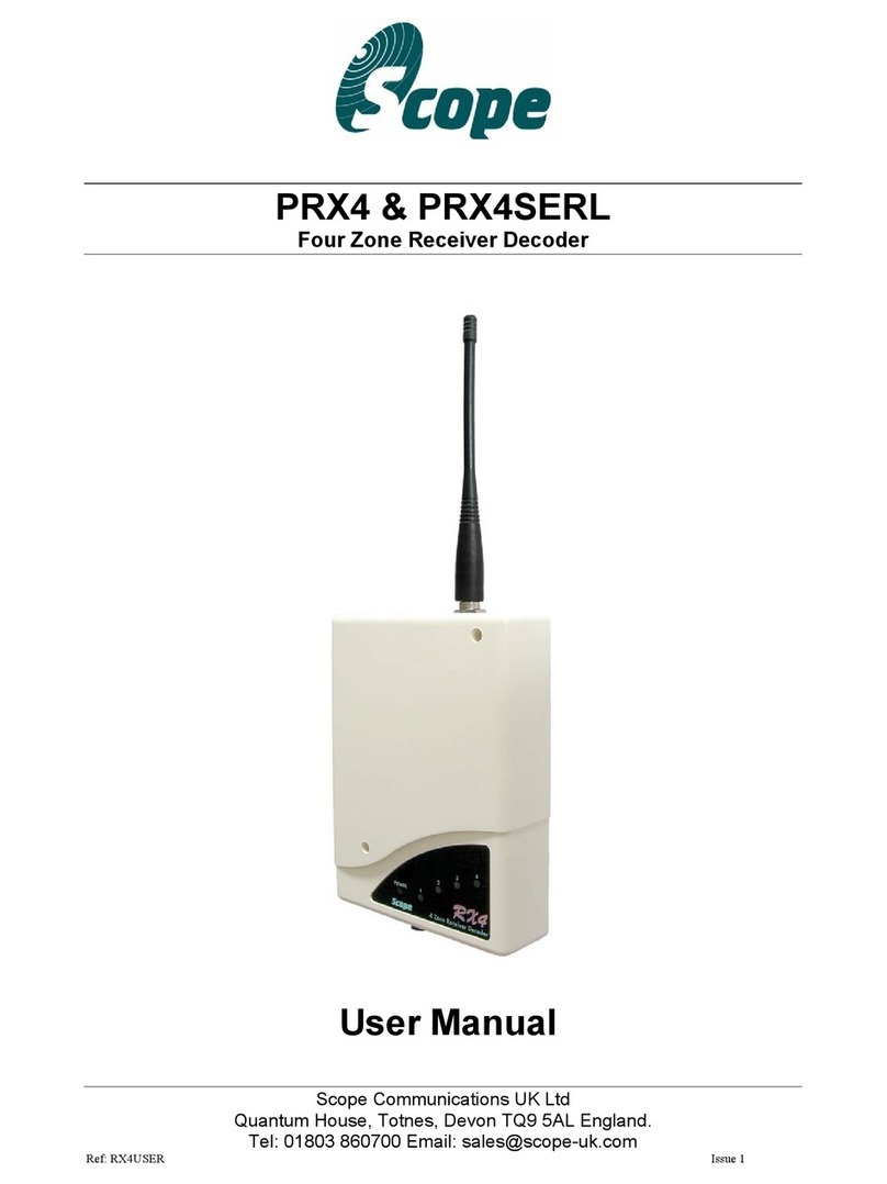scope PRX4 Manuale utente