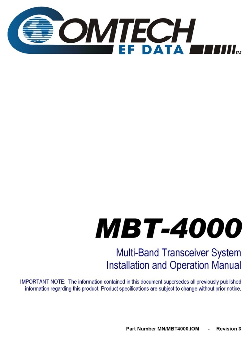 Comtech EF Data MBT-4000 Manuale utente