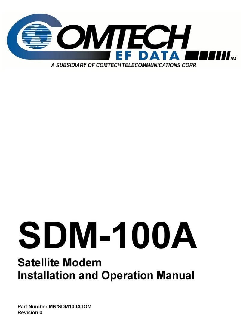 Comtech EF Data SDM-100A Manuale utente