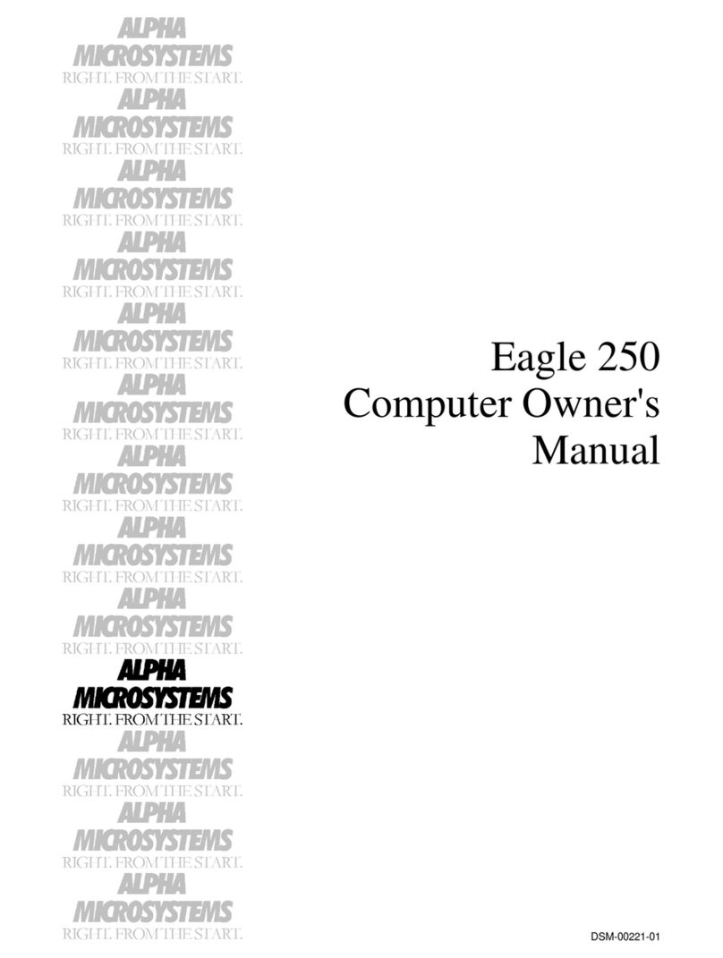 Alpha Microsystems Eagle 250 Manuale utente