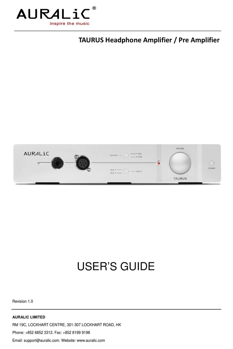 Auralic TAURUS Manuale utente