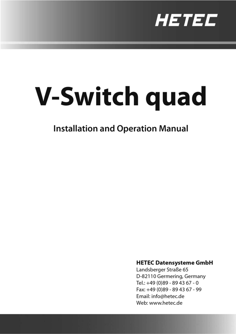 HETEC V-Switch quad Manuale utente