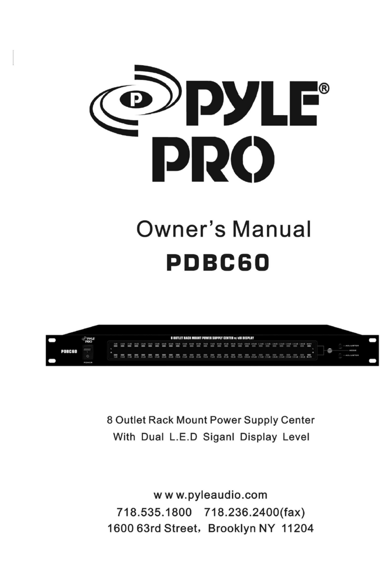 Pyle Pro PDBC60 Manuale utente