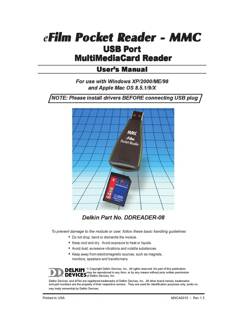 Delkin Devices DDREADER-08 Manuale utente