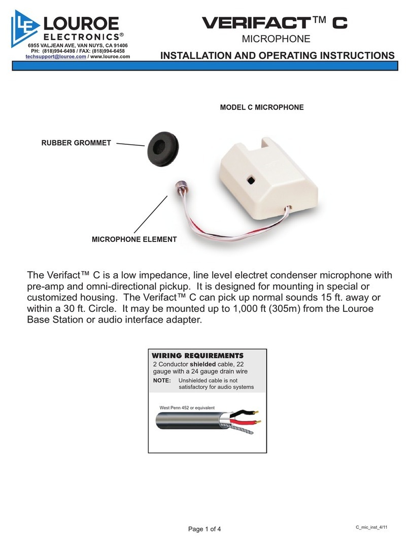 Louroe Electronics Verifact C Manuale utente