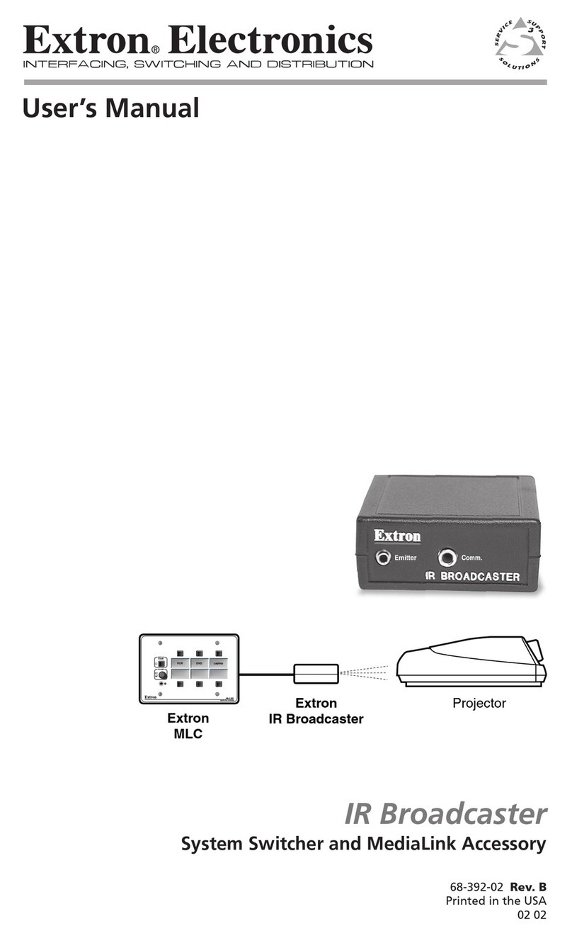 Extron electronics IR Broadcaster Manuale utente
