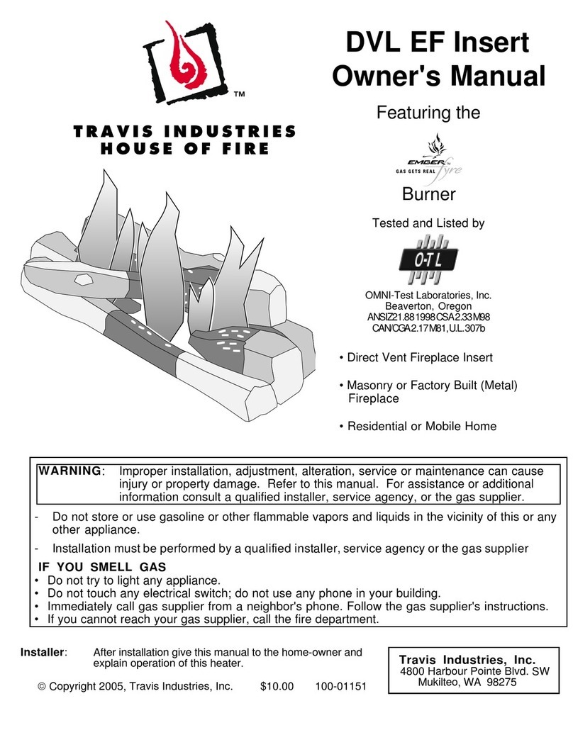 Travis Industries DVL EF Insert Manuale utente