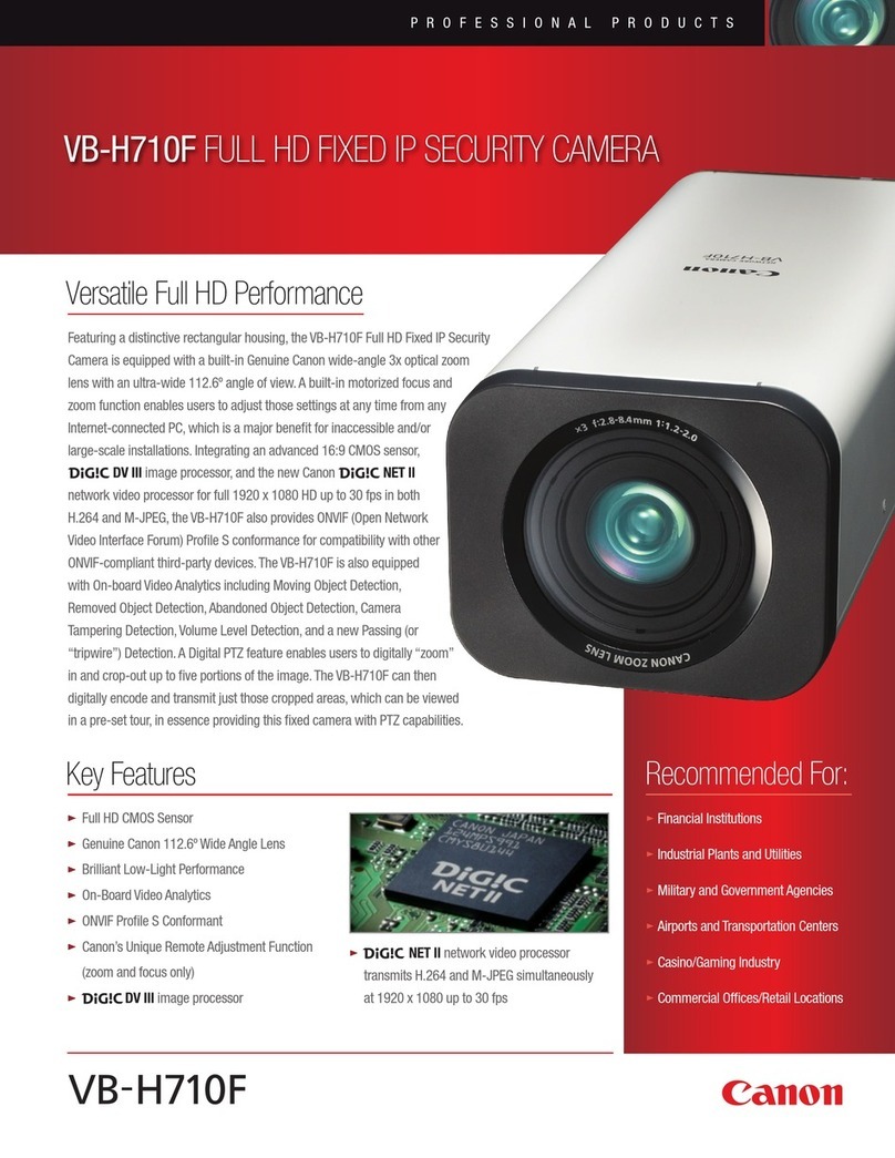 Canon VB-H710F Manuale utente