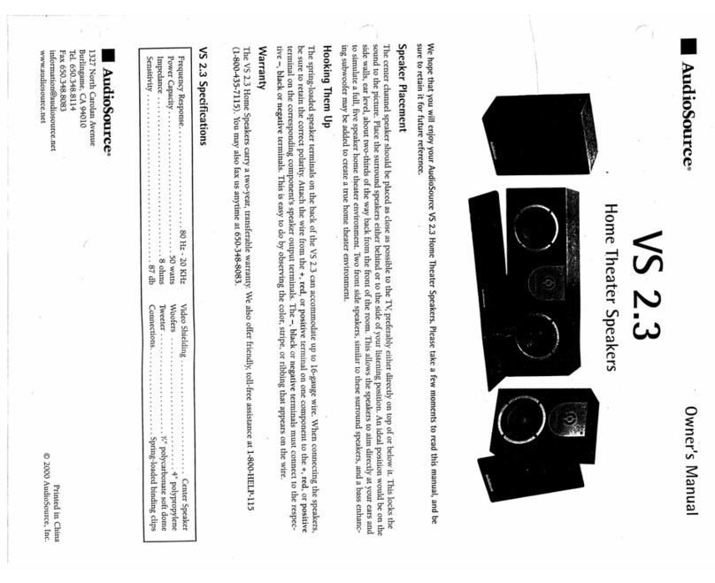 AudioSource VS 2.3 Manuale utente