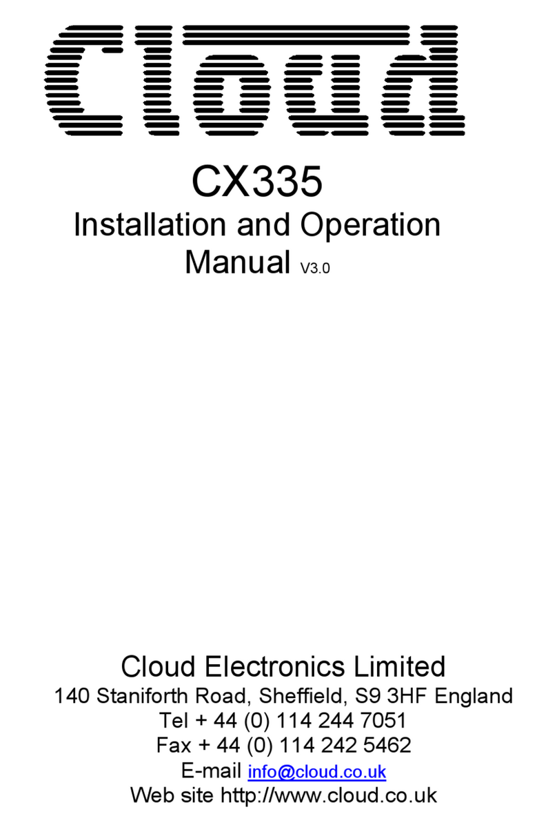 Cloud CX335 Manuale utente