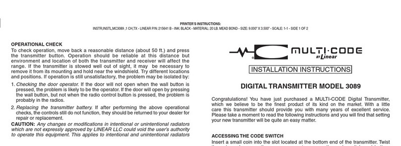 Multi-code 3089 Manuale utente