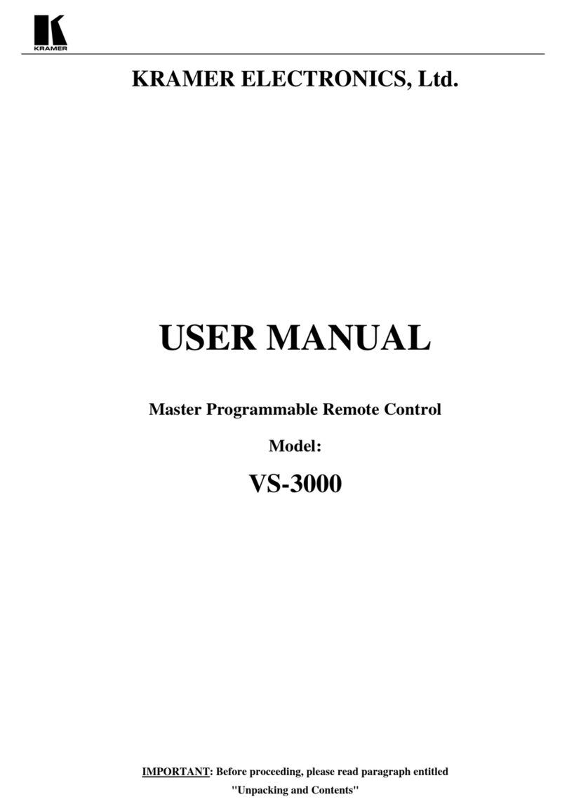 Kramer VS-3000 Manuale utente