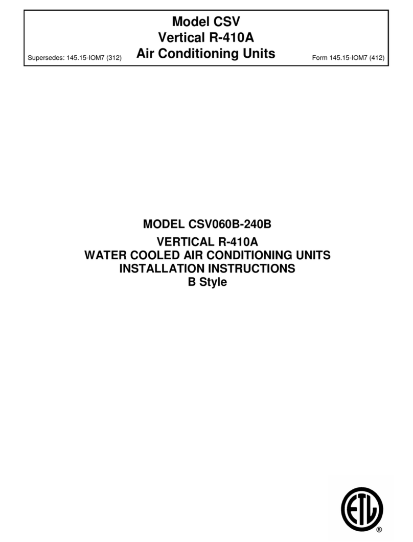 Johnson Controls CSV060B-240B Manuale utente