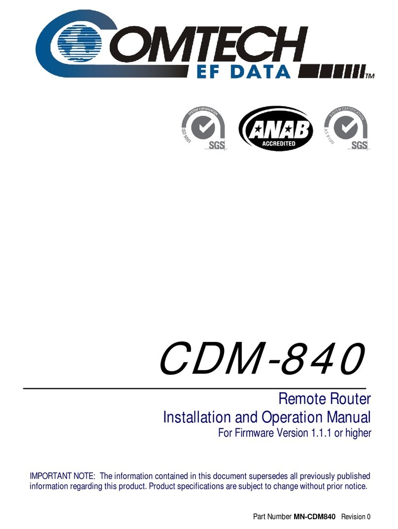 Comtech EF Data CDM-840 Manuale utente
