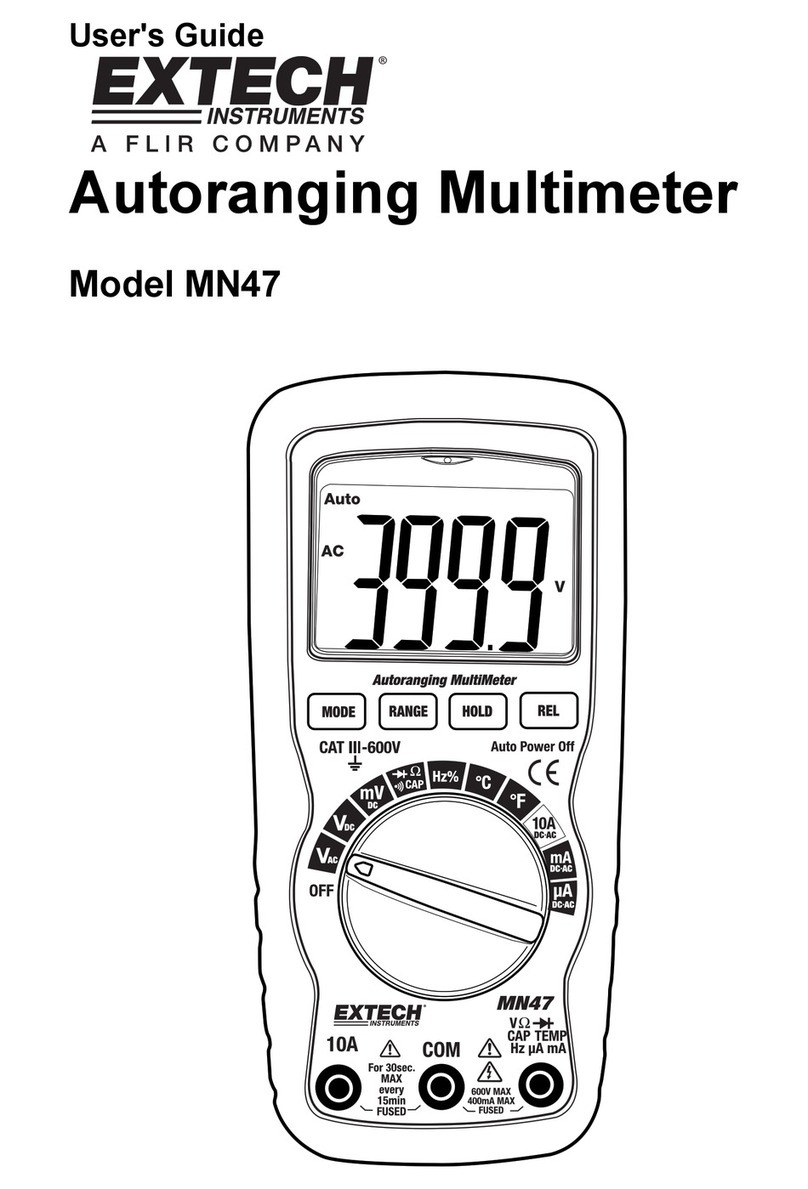 Extech Instruments MN47 Manuale utente
