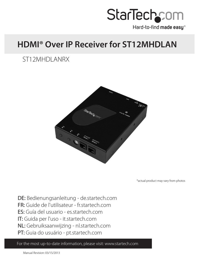 StarTech.com ST12MHDLANRX Manuale utente