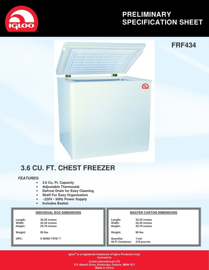 Igloo FRF434 Manuale utente