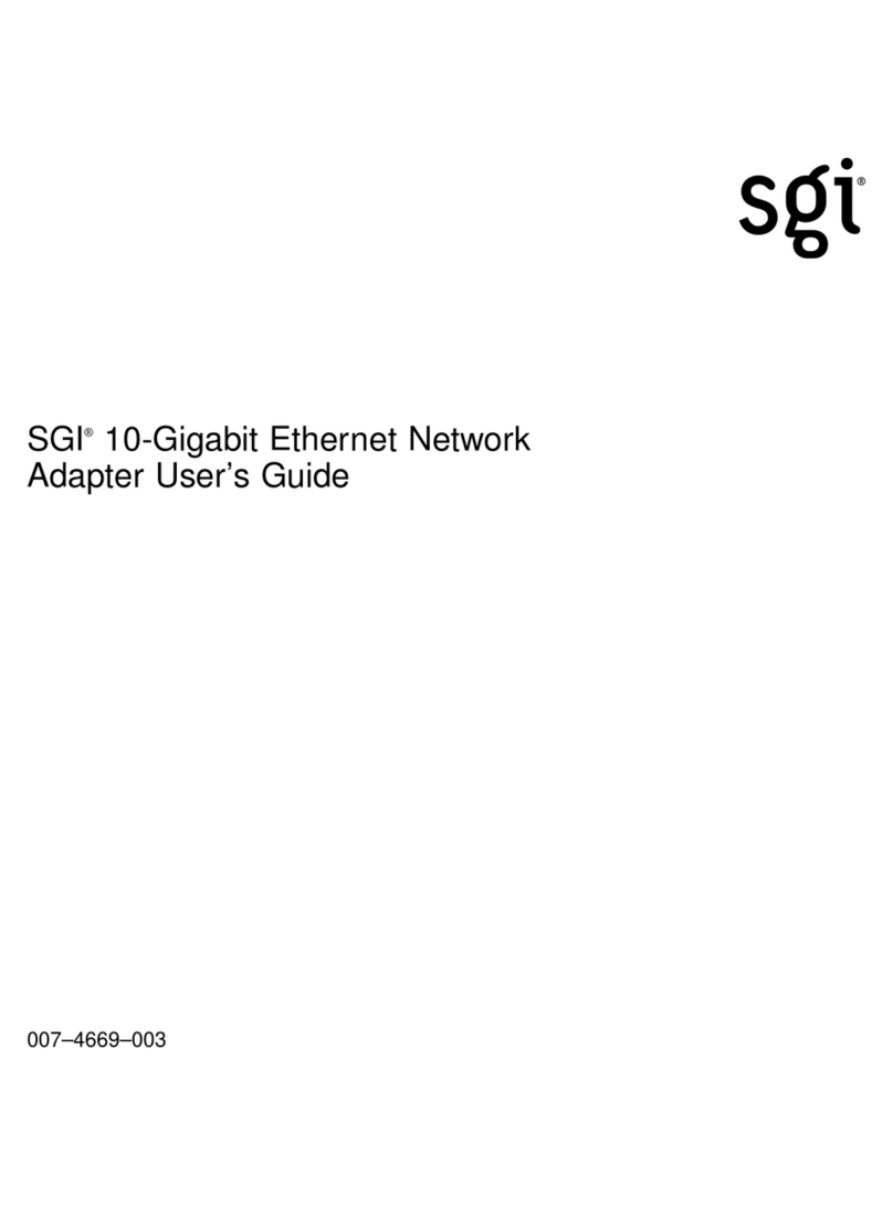 Silicon Graphics network adapter Manuale utente