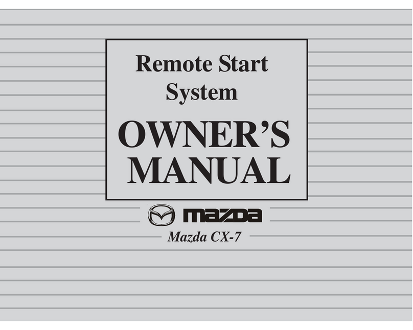 Mazda Remote Start System Manuale utente