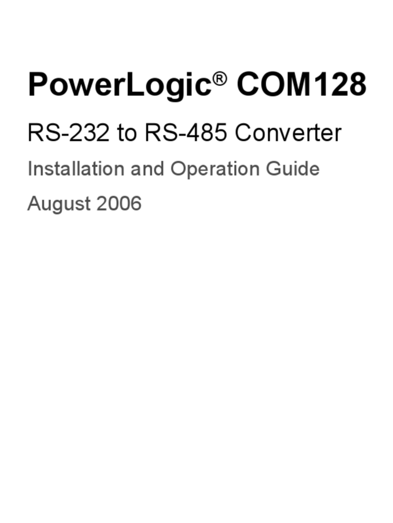 PowerLogic COM128 Istruzioni operative
