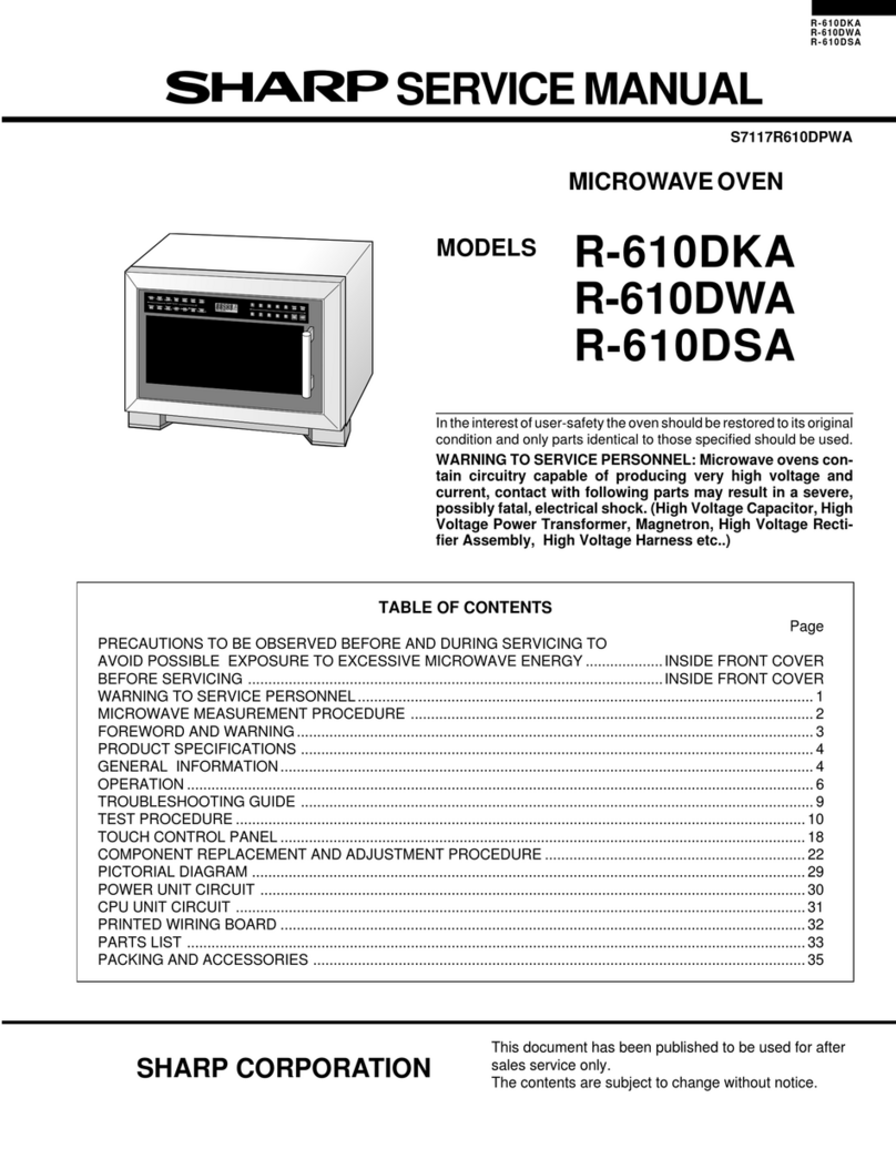 Sharp R-610DKA Manuale utente