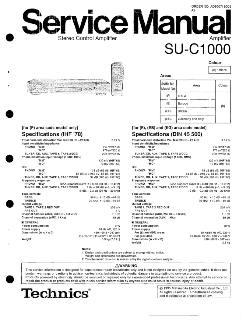 Technics SU-C1000 Manuale utente
