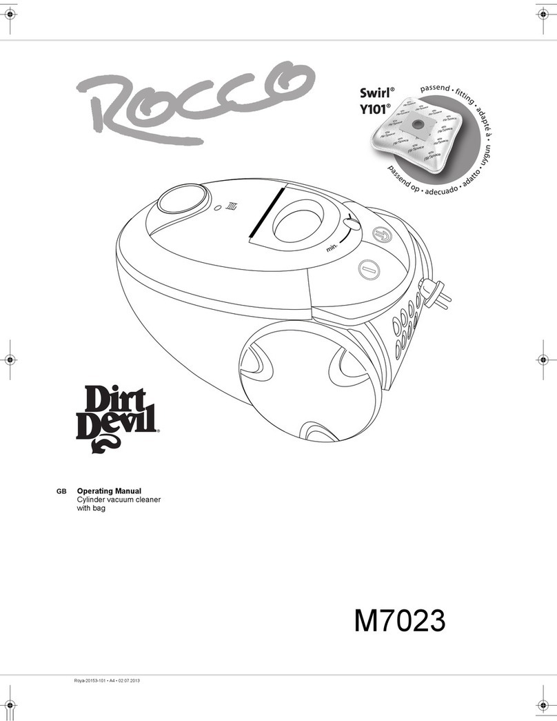 Dirt Devil Rocco Manuale utente