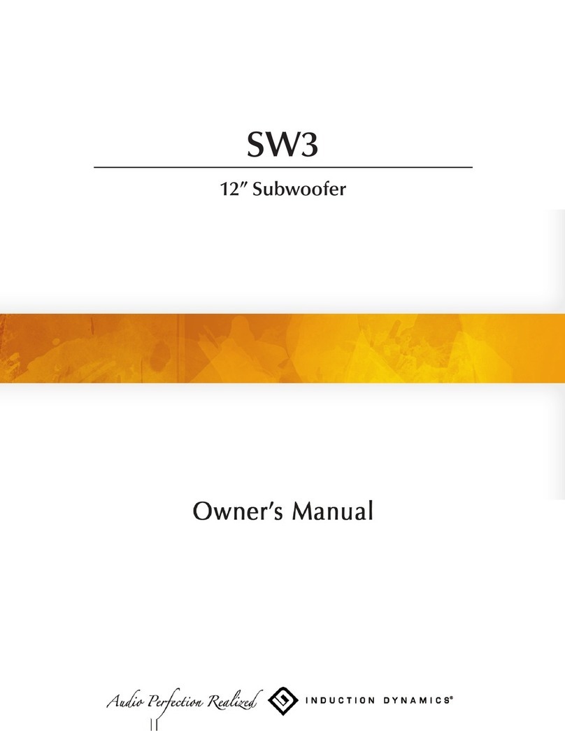 Induction Dynamics SW3 Manuale utente