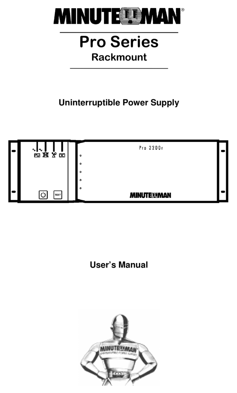 Minuteman Pro 2200r Manuale utente