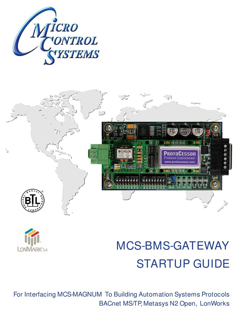 Micro control systems MCS-BMS-GATEWAY Guida utente