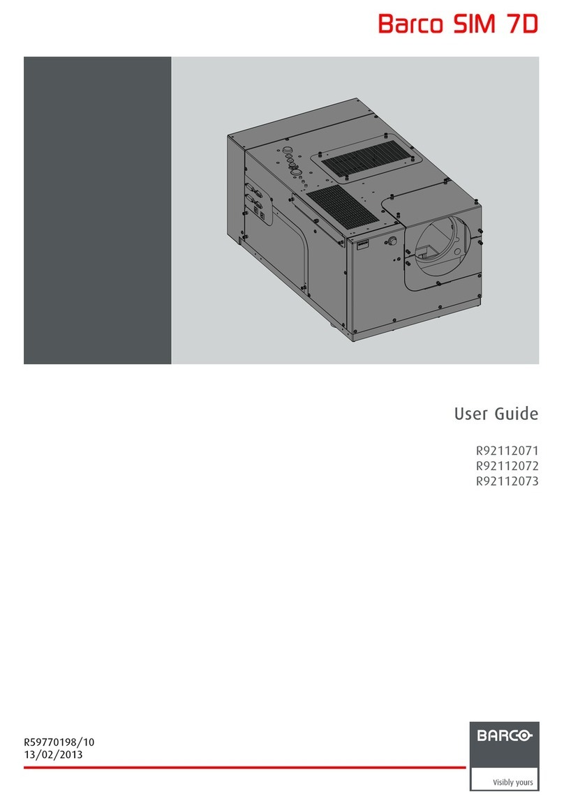 Barco SIM 7D Manuale utente