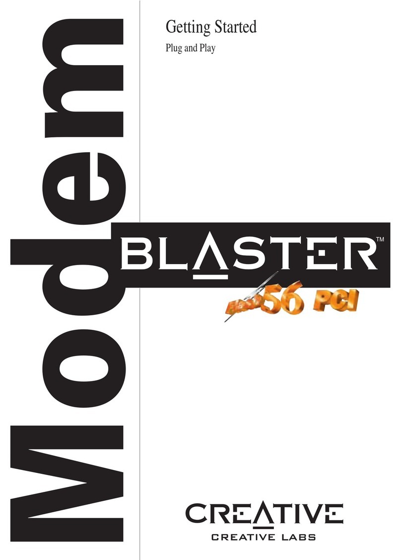 Creative Blaster Modem Manuale utente