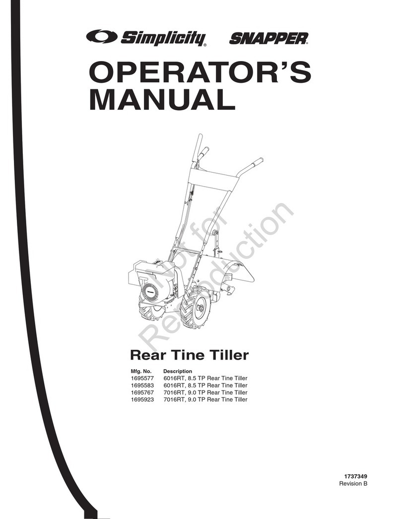 Simplicity Snapper Manuale utente