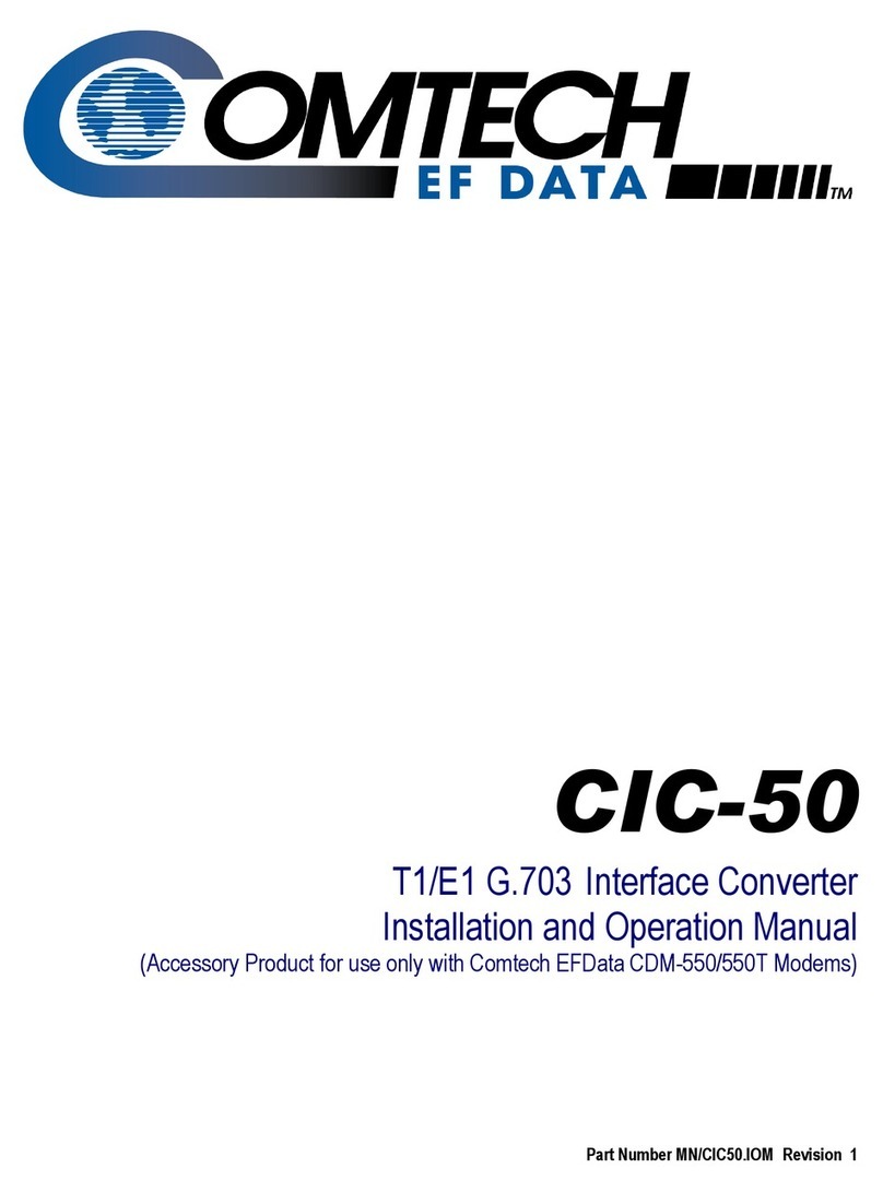 Comtech EF Data CIC-50 Manuale utente