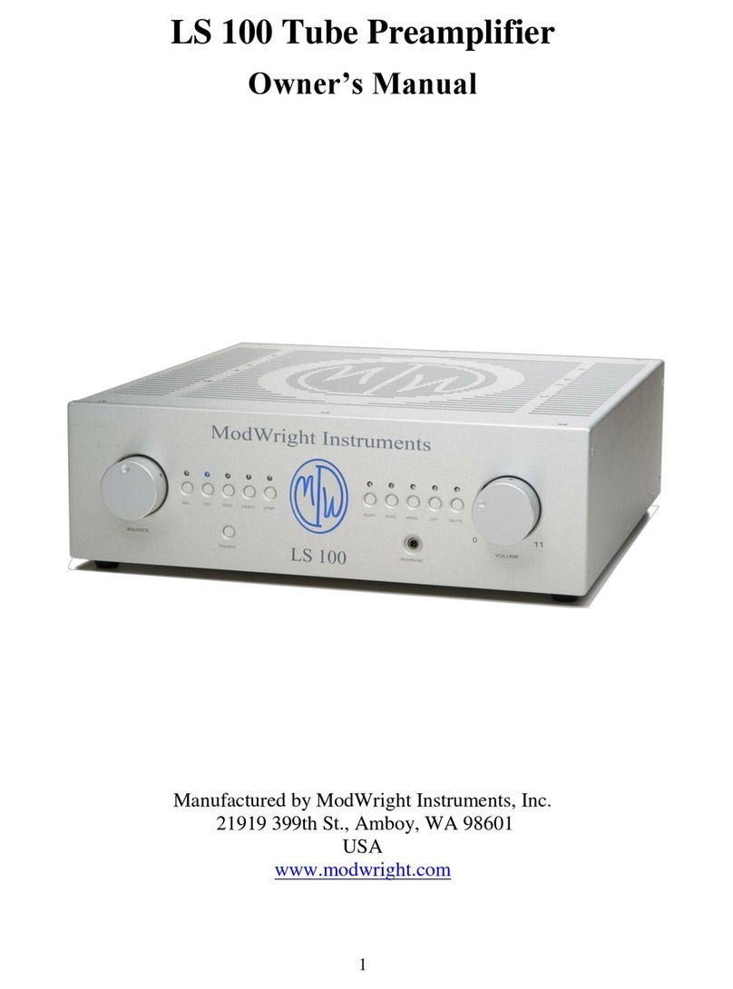 ModWright Instruments LS 100 Manuale utente