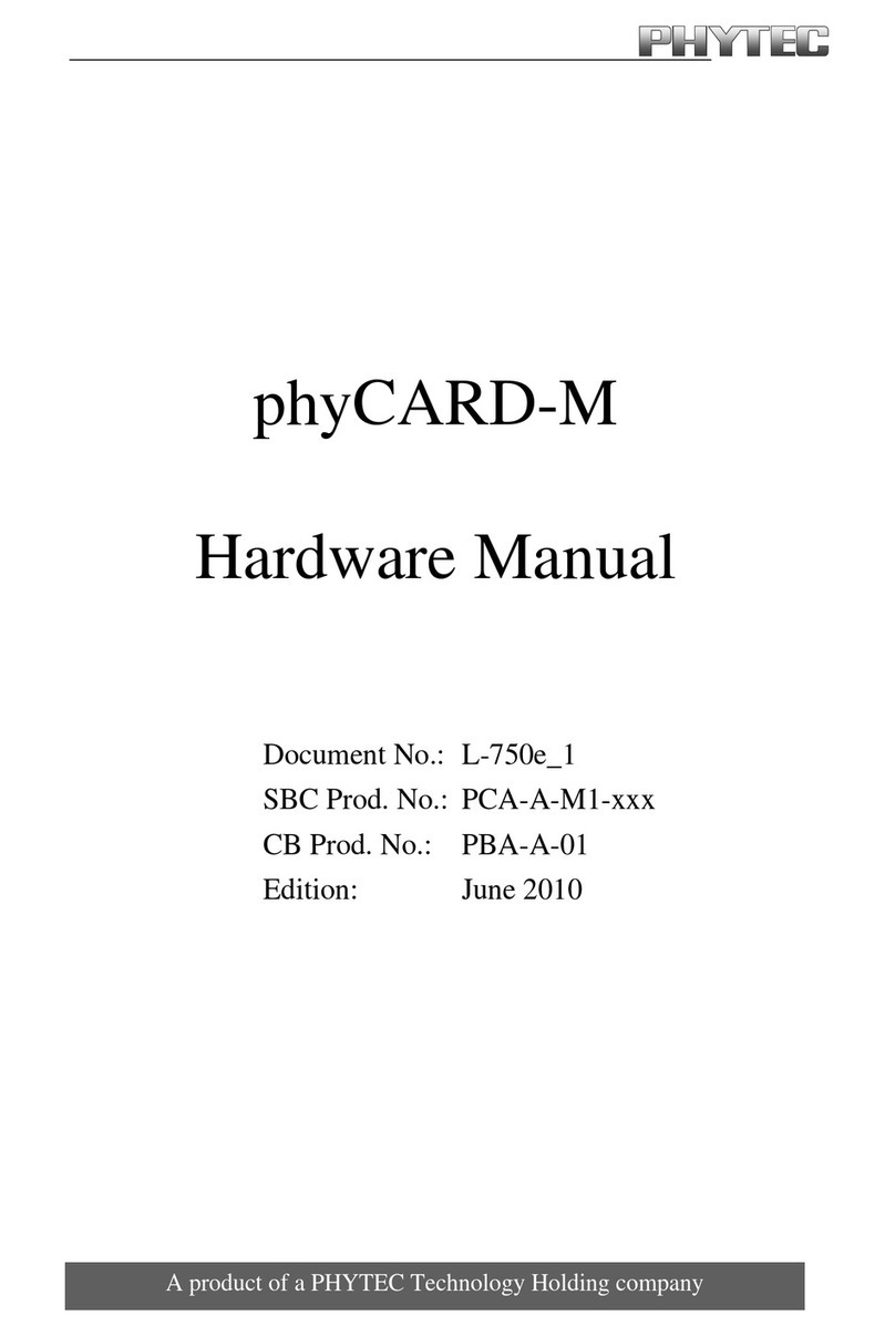Phytec phyCARD-M Manuale utente