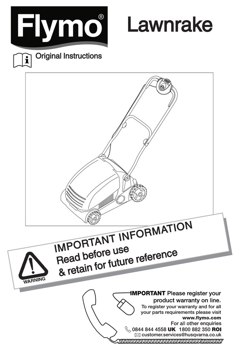 Flymo LAWNRAKE Manuale utente