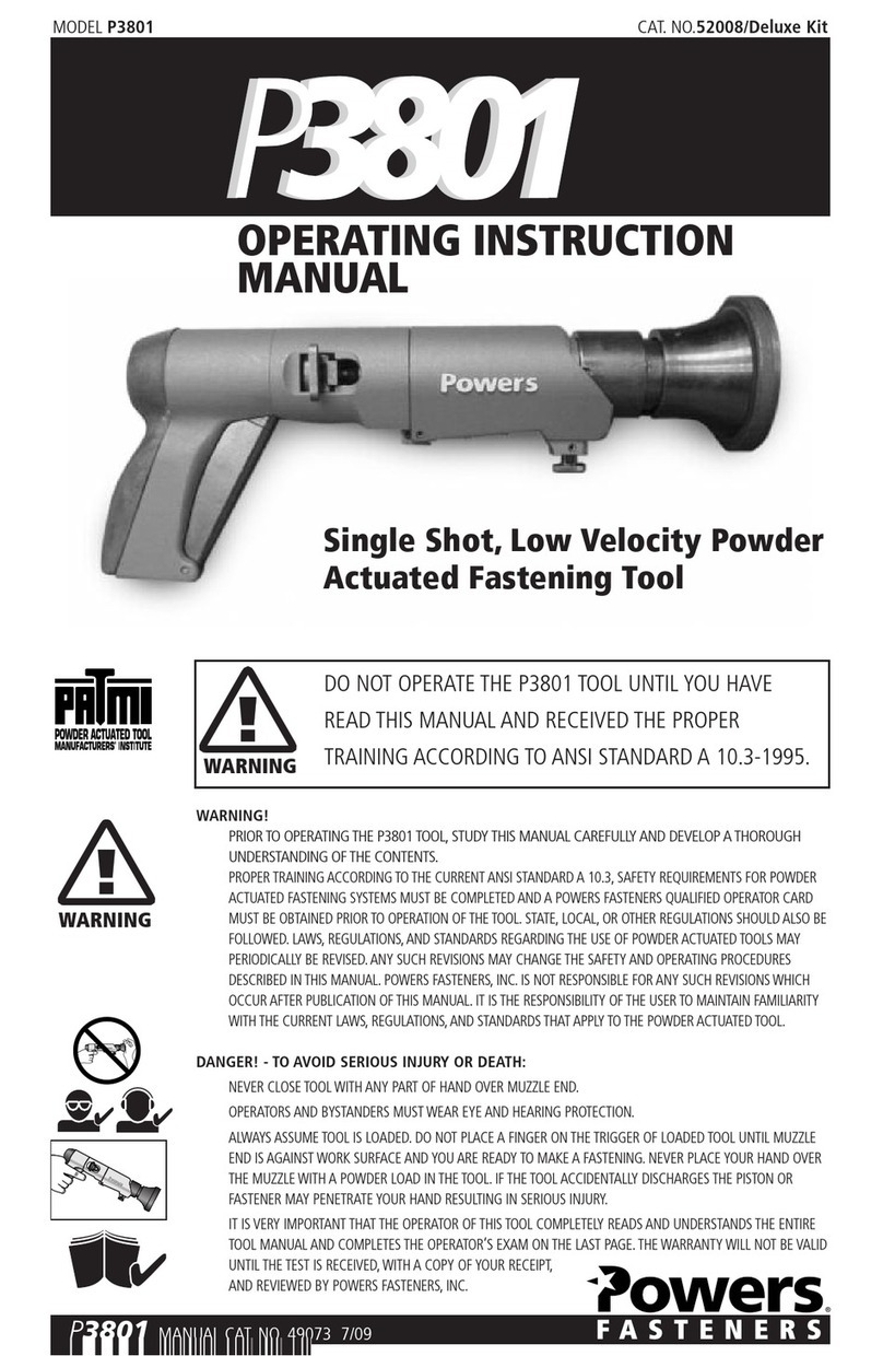 Powers P3801 Manuale di istruzioni
