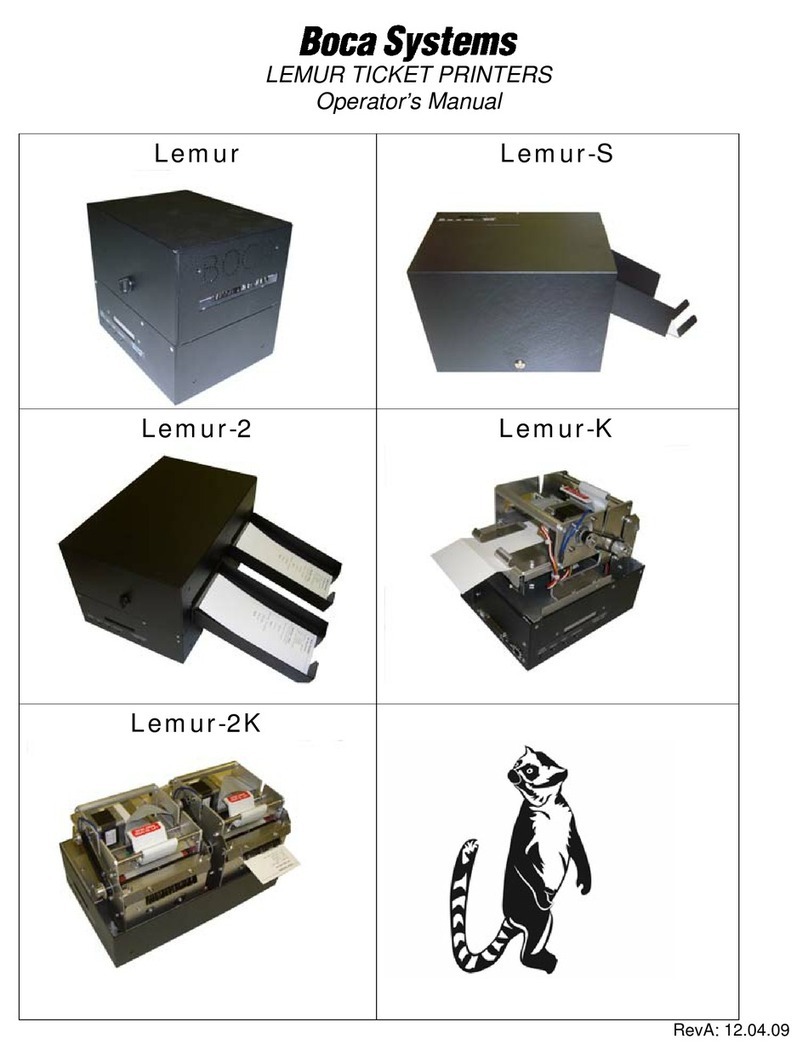 Boca Systems Lemur Manuale utente Boca Systems Lemur Manuale utente