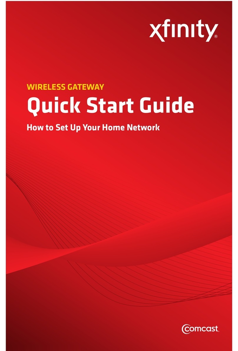 Comcast WIRELESS GATEWAY Manuale utente