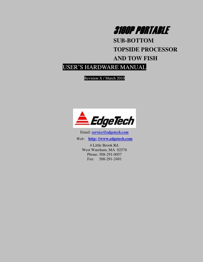 Edgetech Model 3100P Sub-bottom Sonar System Manuale utente