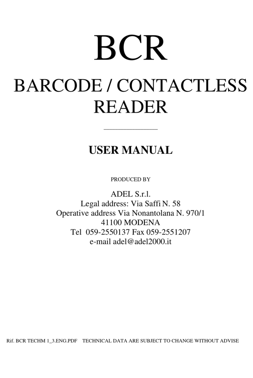 Adel BCR Manuale utente