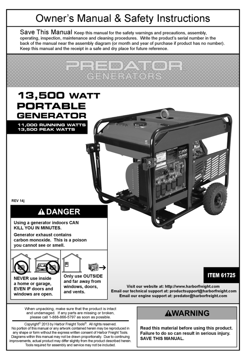 Predator 61725 Istruzioni per il montaggio