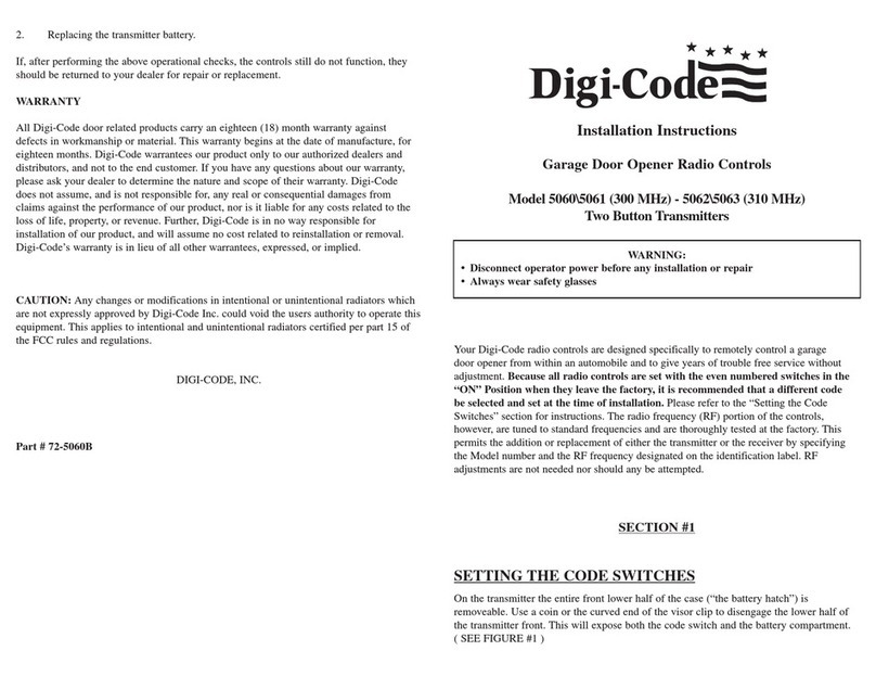 Digi-Code 5060 Manuale utente