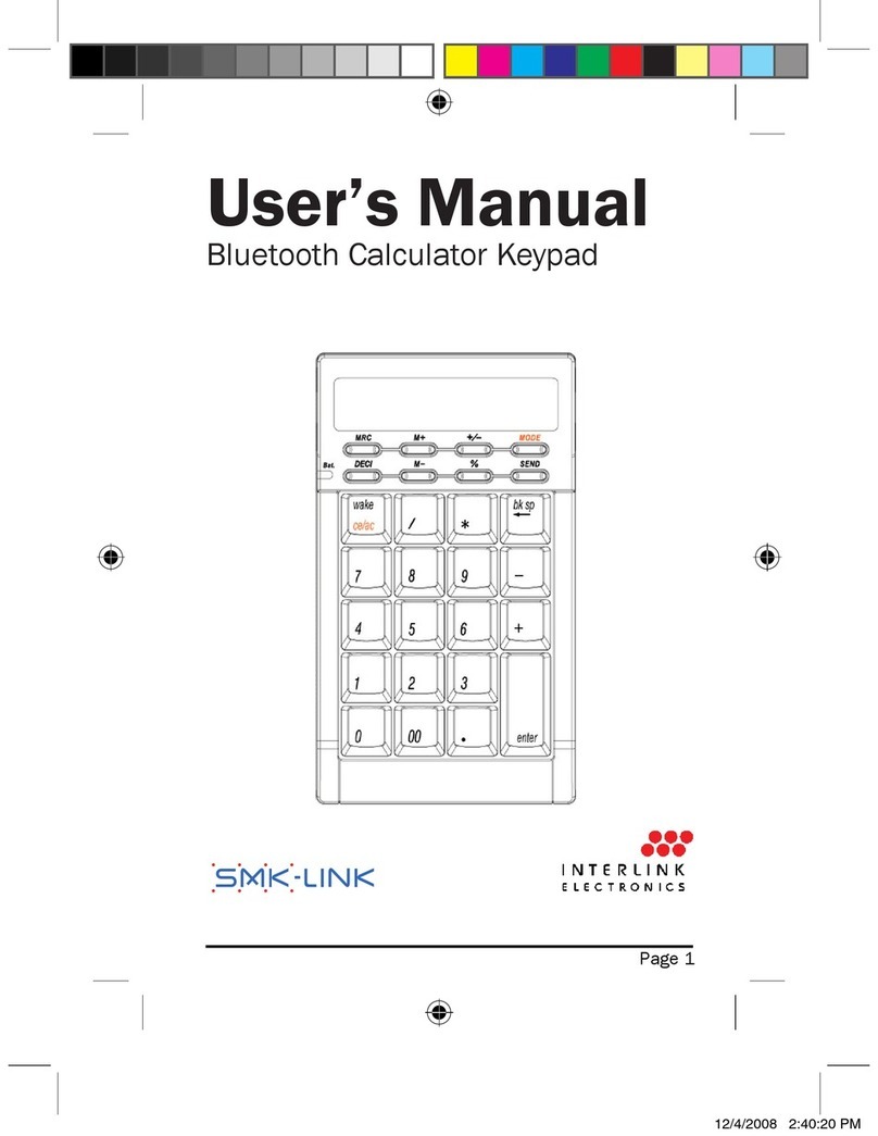 Interlink electronics vp6273 Manuale utente