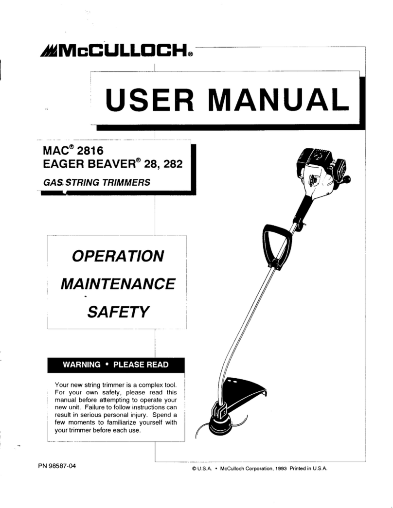 McCulloch MAC 291 Manuale utente
