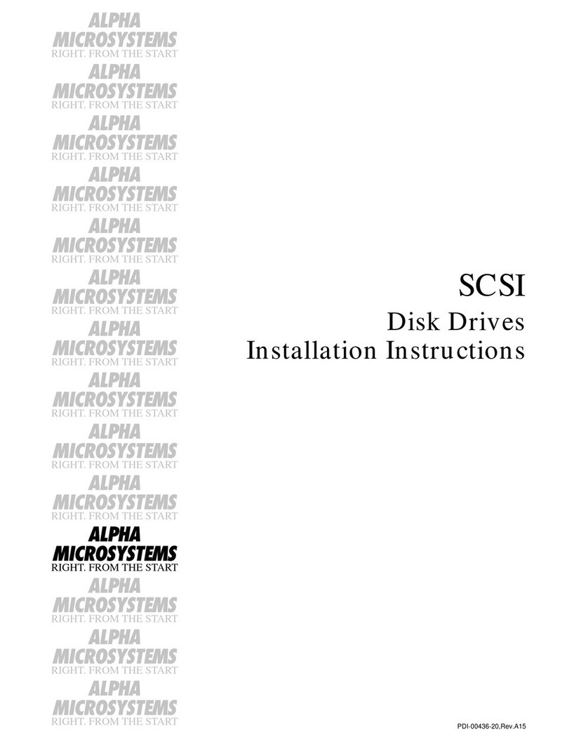 Alpha Microsystems SCSI Manuale utente