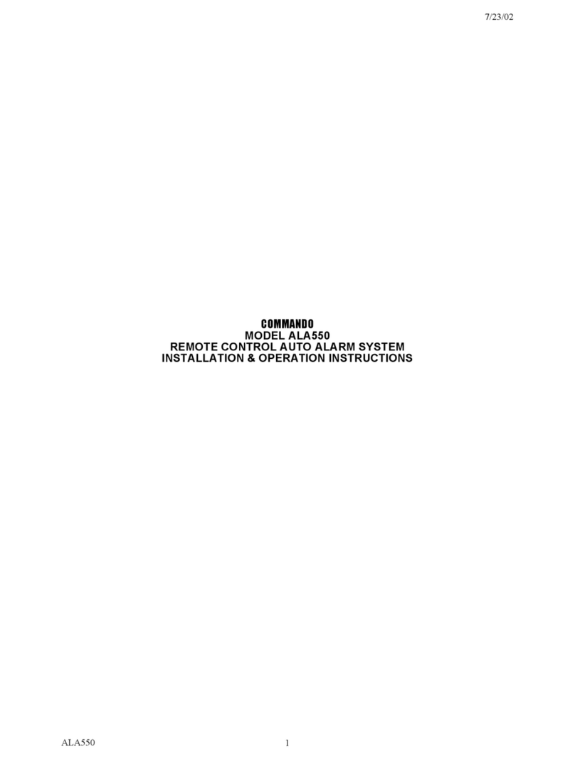 Commando ALA550 Istruzioni per l'installazione