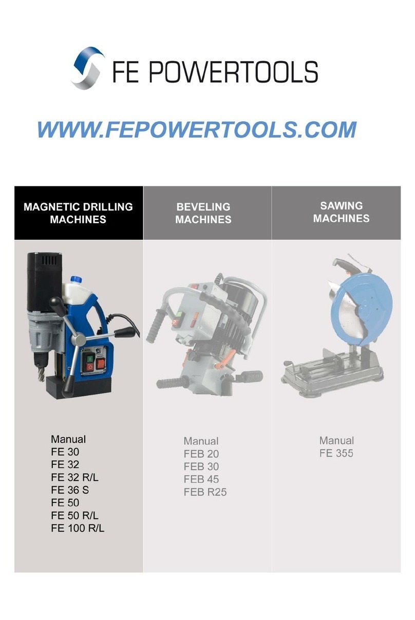 FE Powertools FE 100 R/L Manuale utente
