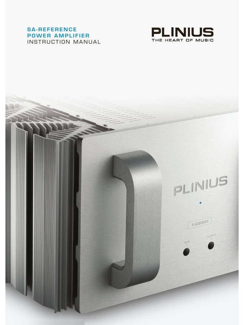 Plinius SA reference Manuale utente